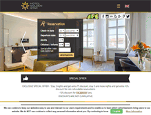 Tablet Screenshot of hotelgoldenstar.cz